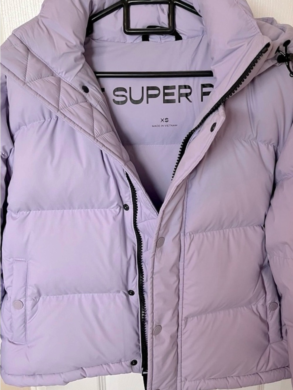 Aritzia Super Puff Puffer Jacket in Lavender XS